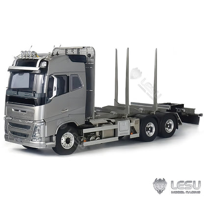 LESU 1/14 Tamiya FH16 wood car 6*6 full metal chassis simulation model