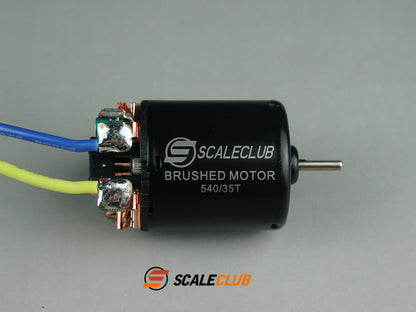 Scaleclub Tamiya 1/14 tractor truck mud head with brush 540 motor with wires welded
