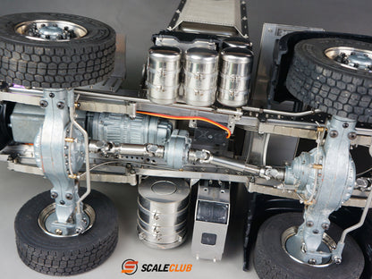 Scaleclub 1/14 Scania 8x8 Heavy Duty Trailer Chassis with Authentic Vehicle Craftsmanship and Variable Section Beam