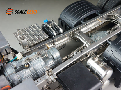Scaleclub 1/14 Scania 8x8 Heavy Duty Trailer Chassis with Authentic Vehicle Craftsmanship and Variable Section Beam