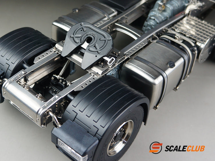 Scaleclub Tamiya 1/14 truck tractor with single axle, double axle, single load, fenders
