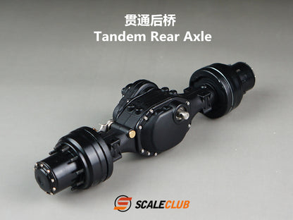 scaleclub 1/14 mud tractor new style wheel reduction lock differential break transmission power rear axle