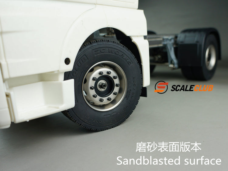 SCALECLUB Tamiya 1:14 tractor mud head universal upgrade metal rear wheel hub