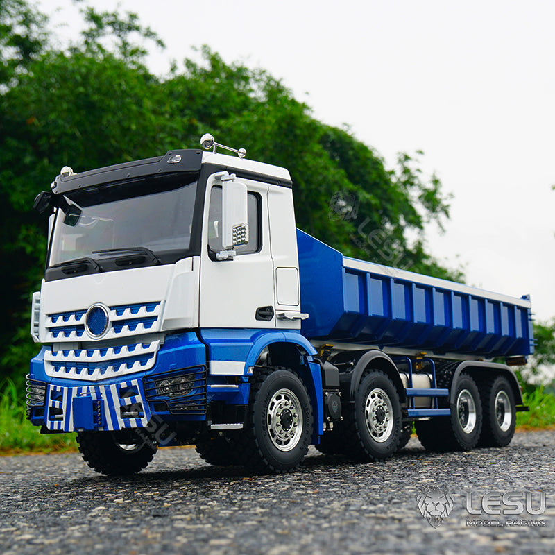 LESU 1/14 Truck Remote Control Model Metal Toy Hydraulic Roll-on/Roll-off Full Unloading RTR
