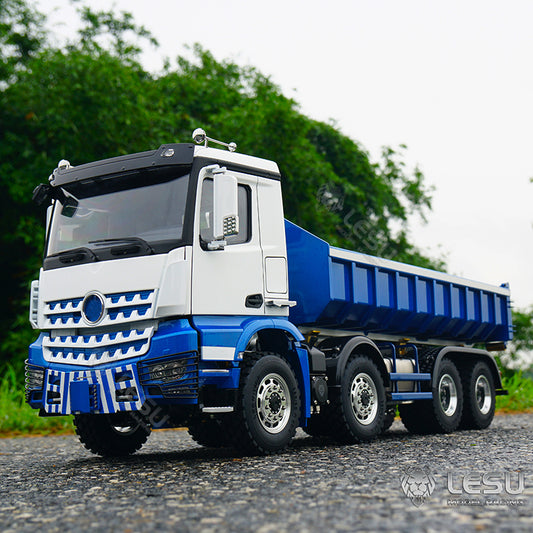 LESU 1/14 Truck Remote Control Model Metal Toy Hydraulic Roll-on/Roll-off Full Unloading RTR