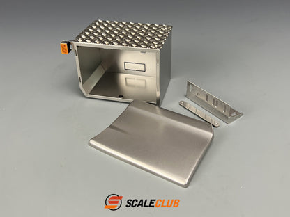 SCALECLUB 1/14 Tamiya Scania 770S Heavy Duty Trailer Upgrade Stainless Steel Metal Exhaust