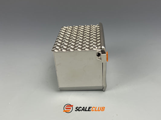 SCALECLUB 1/14 Tamiya Scania 770S Heavy Duty Trailer Upgrade Stainless Steel Metal Exhaust