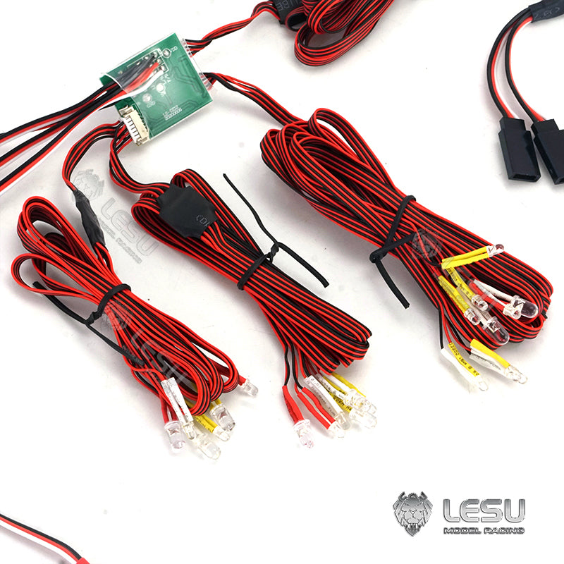 1/14 Truck dump truck LED light set Truck remote control model toy General Tamiya tractor LESU