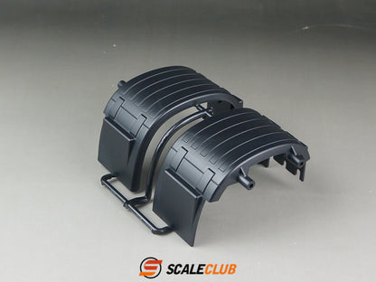 Scaleclub Tamiya 1/14 truck tractor with single axle, double axle, single load, fenders