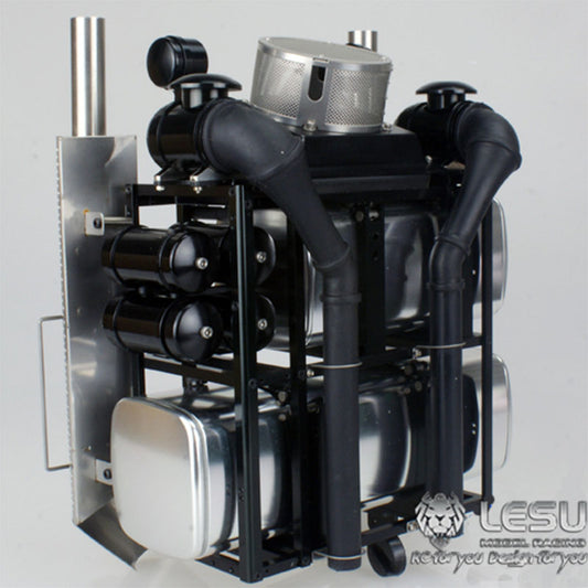 LESU 1/14 Tamiya heavy tractor truck model toy simulation equipment rack G-6169