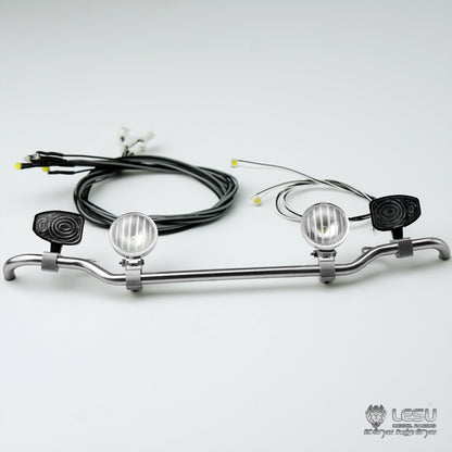 LESU 1/14 RC Truck Model Toy S-1251-A Metal LED Headlight Spotlight Tamiya Traction Truck Universal Upgrade Modification Parts