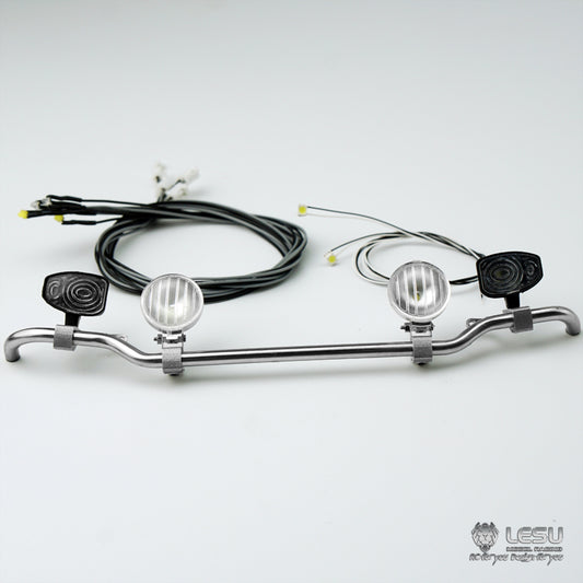 LESU 1/14 RC Truck Model Toy S-1251-A Metal LED Headlight Spotlight Tamiya Traction Truck Universal Upgrade Modification Parts