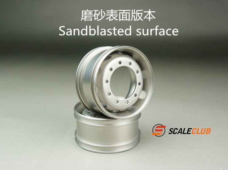 SCALECLUB Tamiya 1:14 tractor mud head universal upgrade metal rear wheel hub