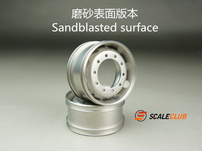 SCALECLUB Tamiya 1:14 tractor mud head universal upgrade metal rear wheel hub