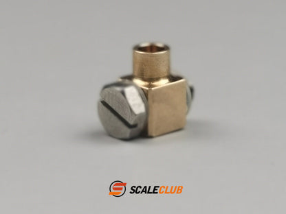 Scaleclub Model for Hydraulic Oil Nozzle 2.5mm Copper Tube Welded to 3mm Male RC Engineering Model Toy Parts