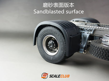 SCALECLUB Tamiya 1:14 tractor mud head universal upgrade metal rear wheel hub