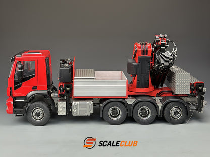 Scaleclub 1/14 Iveco 8x8 with rear steering F1650 truck crane