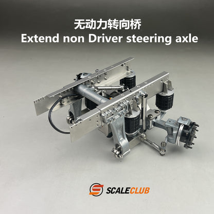 Scaleclub 1/14 Tamiya Heavy Duty Tractor Truck SLT Upgrade Extended Rear Axle Steering Lift