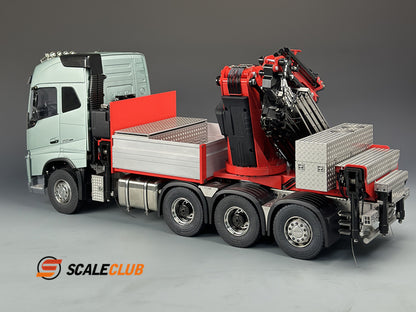 Scaleclub Tamiya 1/14 Volvo FH750 8x8 with rear steering F1650 truck crane