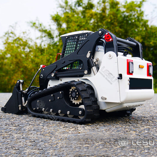 LESU 1/14 Crawler Bobcat Skid Steer Loader Engineering Hydraulic Machinery Model Small Bulldozer