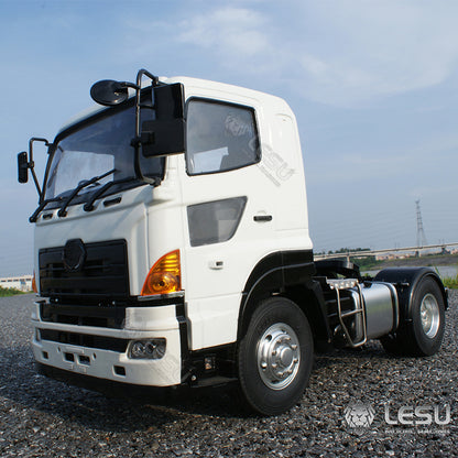 LESU 1/14 Tamiya model Hino tractor 4X2 metal chassis simulation remote control model toy