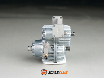 Scaleclub Model Metal Simulation Central Differential with Locking Transfer Case A B C D for 1/14 RC Truck Model Upgrade Parts