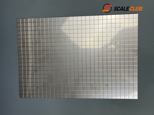 SCALECLUB Truck Climb Trailer Truck Remote Control Simulation Model Stainless Steel Tread Plate Anti-Skid Plate