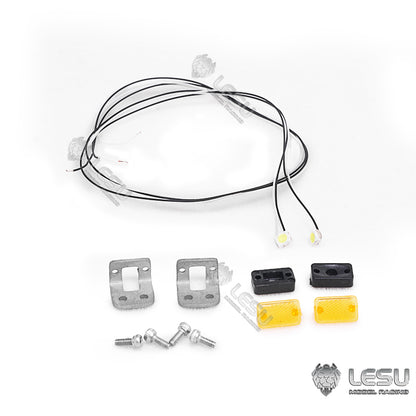 LESU 1/14 RC Truck Trailer Side Width Lights Clearance Lights Warning Lights LED Lights S-1288 for Tractor Mud Trucks