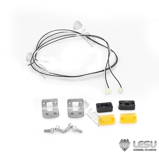 LESU 1/14 RC Truck Trailer Side Width Lights Clearance Lights Warning Lights LED Lights S-1288 for Tractor Mud Trucks