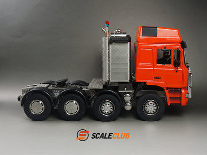 scaleclub 1/14 MAN F2000 8x6 chassis with short axle heavy trailer and chassis equipment rack