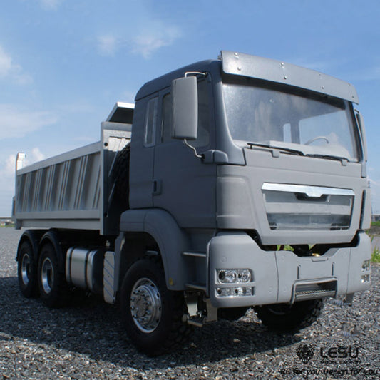 LESU 1/14 Tamiya 6X6 three-axle hydraulic dump truck remote control model toy new drive differential lock axle