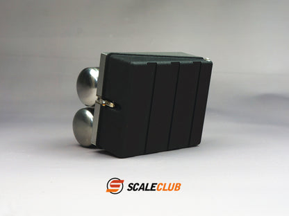 Scaleclub 1/14 JX F2000 tractor truck mud head upgrade metal battery box gas tank