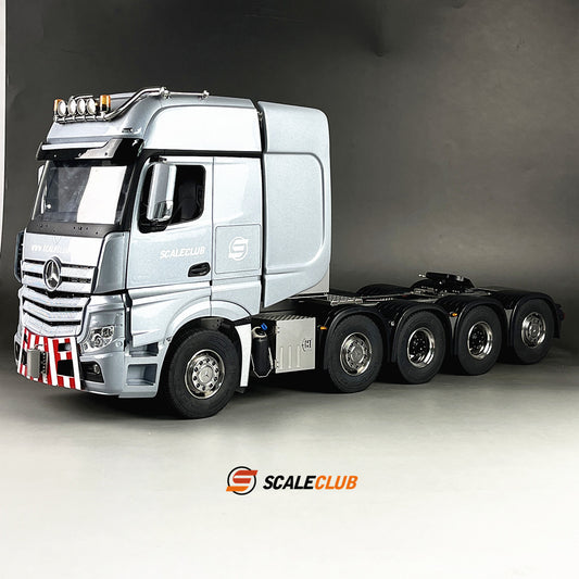 scaleclub 1/14 Tamiya benz 10X10 heavy-duty trailer European truck SLT large transport truck full metal finished chassis