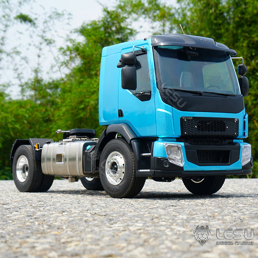 LESU 1/14 Tamiya truck model toy Volvo two-axle tractor LS-Z0029 metal chassis Tamiya