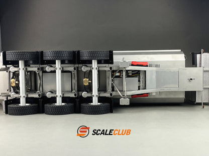 scaleclub 1/14 hydraulic 3-axle dump trailer for tractor truck