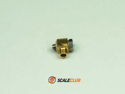 Scaleclub Model for Hydraulic Oil Nozzle 2.5mm Copper Tube Welded to 3mm Male RC Engineering Model Toy Parts