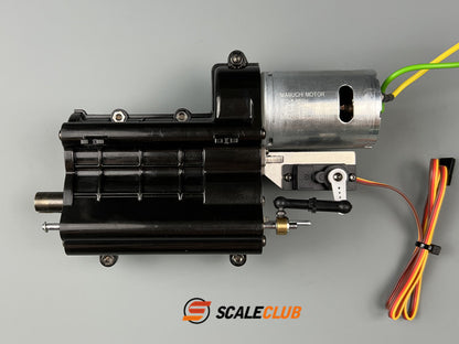 scaleclub 1/14 Tamiya original gearbox upgrade metal shift bracket small servo