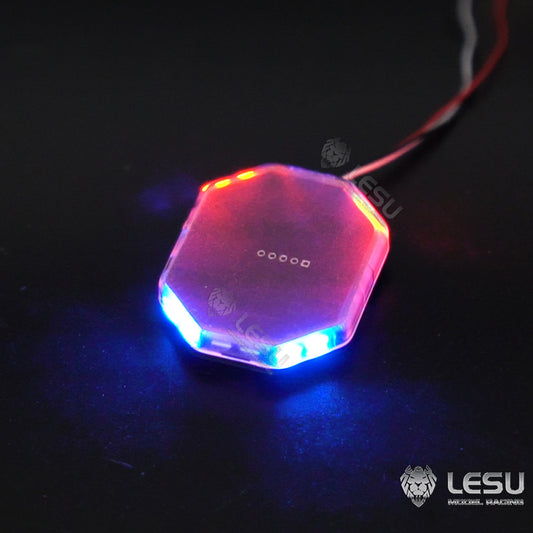 LED red blue yellow variable mode fire truck engineering warning dome light parts LESU 1/14 truck toy Tamiya tractor truck