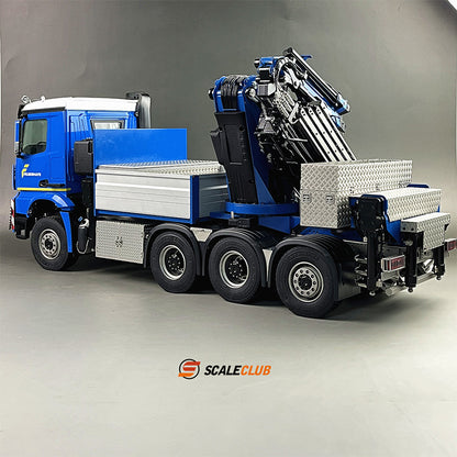 Scaleclub JX 1/14 Mercedes-Benz 3363 8x8 with rear steering F1650 crane and metal chassis