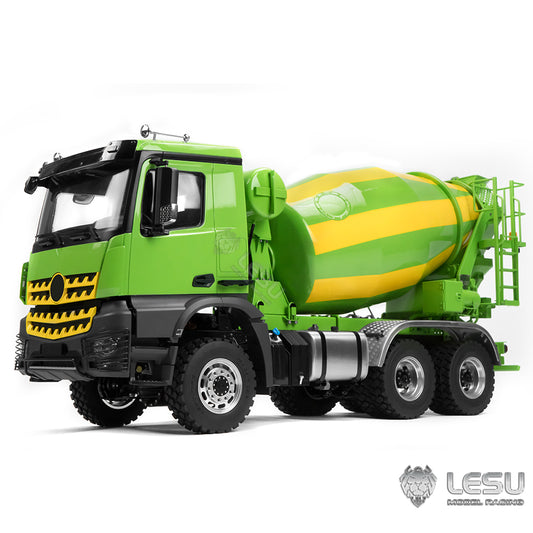 LESU 1/14 Tamiya 3348 Truck Model Metal Toy 6*6 Mixer Truck Engineering