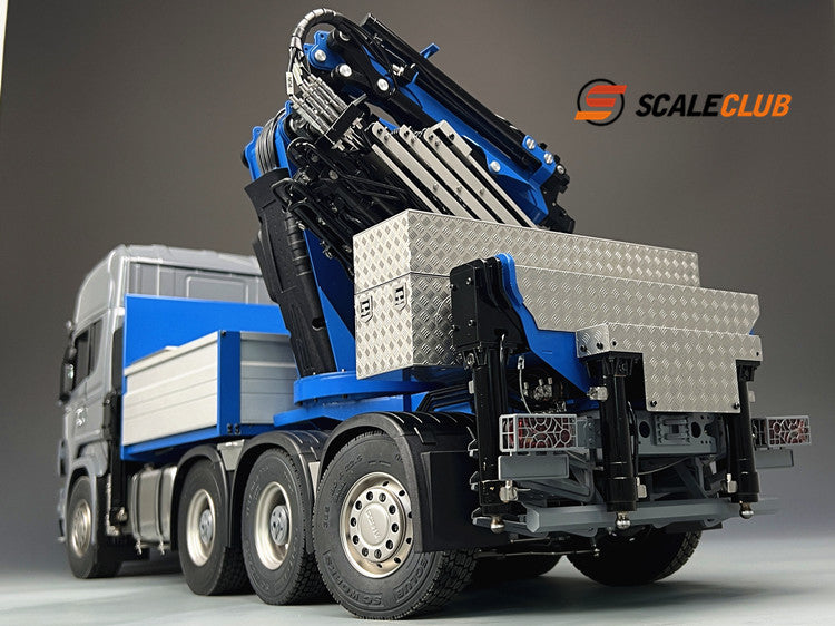 Scaleclub 1/14 Scania R730 All-metal 8X8 rear-wheel steering F1650 truck crane and chassis