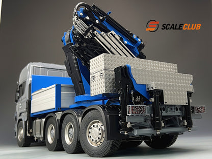Scaleclub 1/14 Scania R730 All-metal 8X8 rear-wheel steering F1650 truck crane and chassis