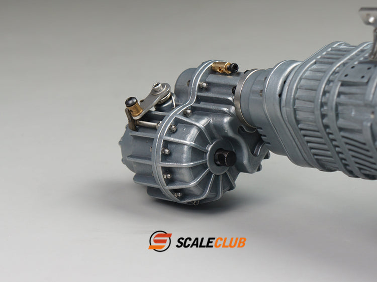 Scaleclub Metal 27T Front and Rear Differential Transfer Drive Integrated Gearbox Suitable for 1/14 RC Truck Model Toy Parts