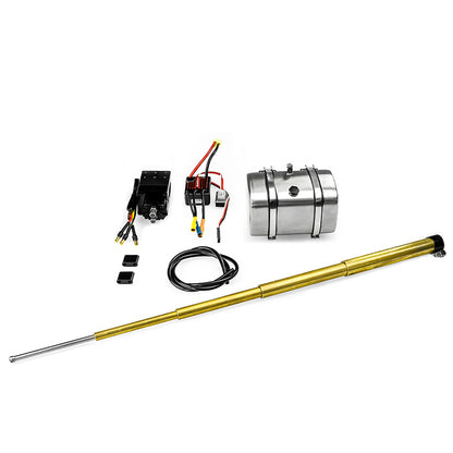 LESU Y-1509 series 1/14 front multi-stage hydraulic brass cylinder system suitable for 1/14 truck model modification and upgrade