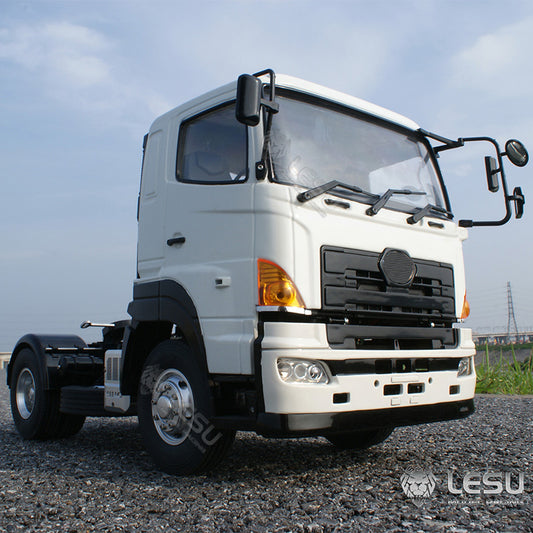 LESU 1/14 Tamiya model Hino tractor 4X2 metal chassis simulation remote control model toy