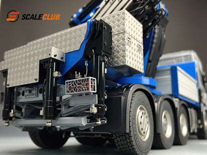 Scaleclub 1/14 Scania R730 All-metal 8X8 rear-wheel steering F1650 truck crane and chassis