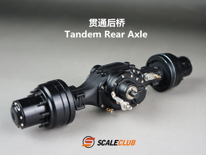 scaleclub 1/14 mud tractor new style wheel reduction lock differential break transmission power rear axle