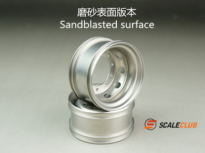 SCALECLUB Tamiya 1:14 tractor mud head universal upgrade metal rear wheel hub
