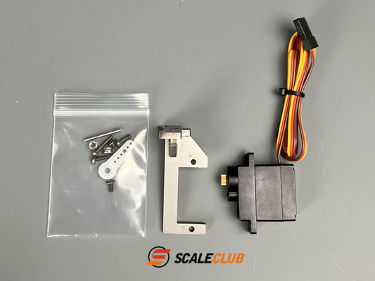 scaleclub 1/14 Tamiya original gearbox upgrade metal shift bracket small servo