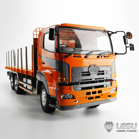 LESU LESU 1/14 Tamiya simulation modified remote control car truck model 6X4 flatbed truck transporter
